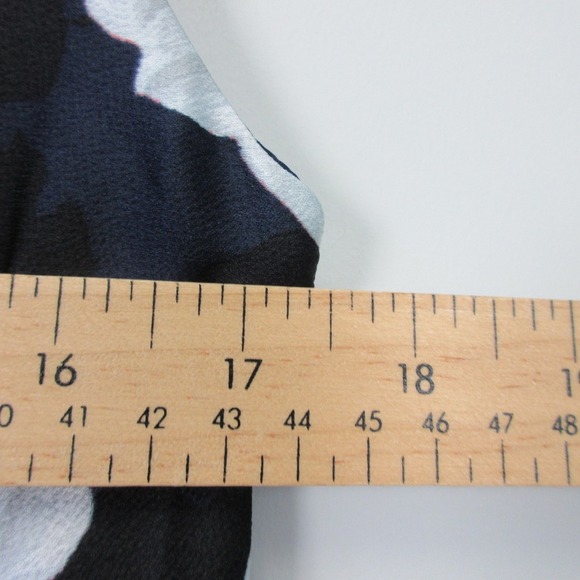 Banana Republic Strappy Slit Slip Dress 10 Blue Floral Maxi Guest Party 340 - Picture 11 of 12